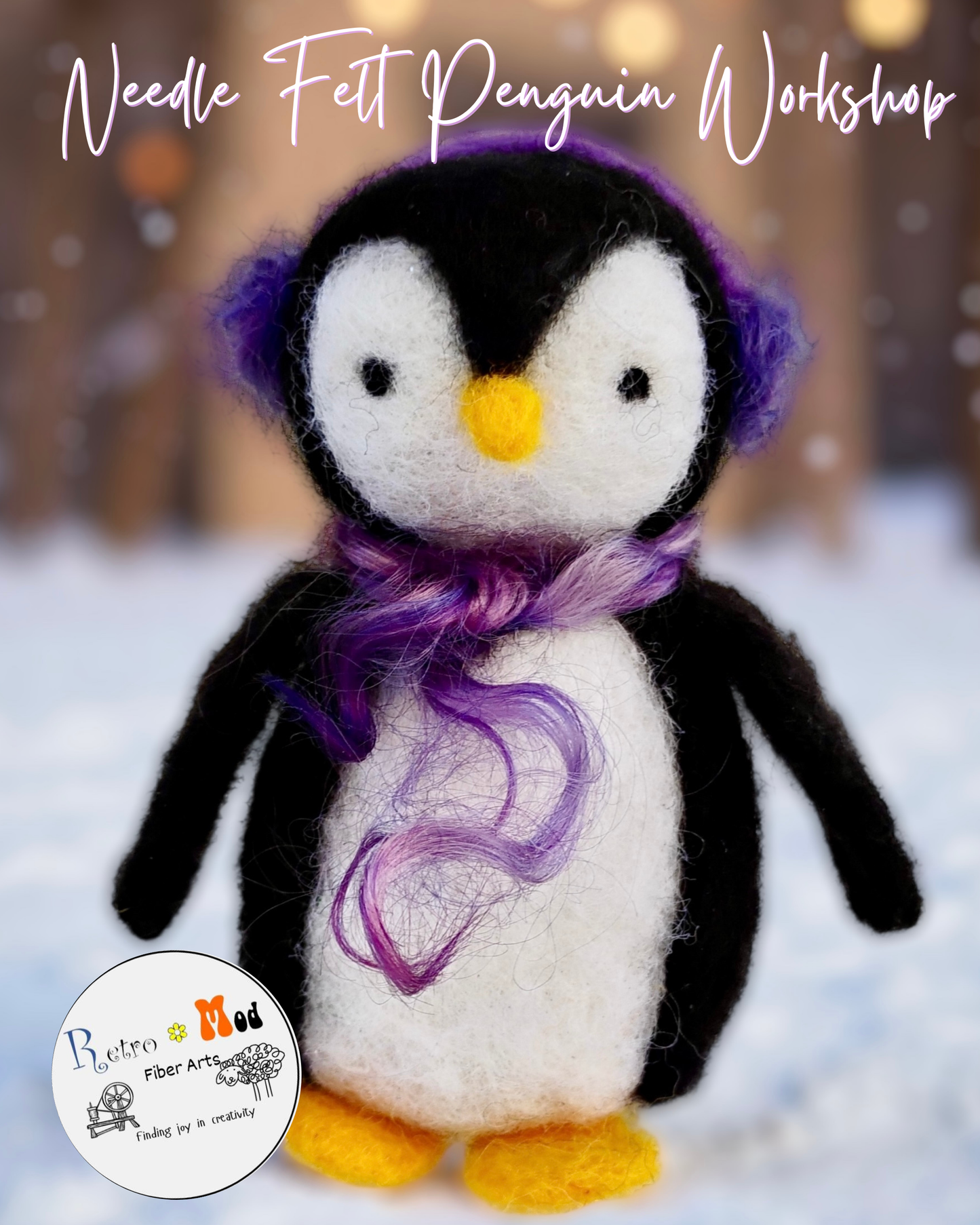 Needle Felt Penguin Workshop: January 8th