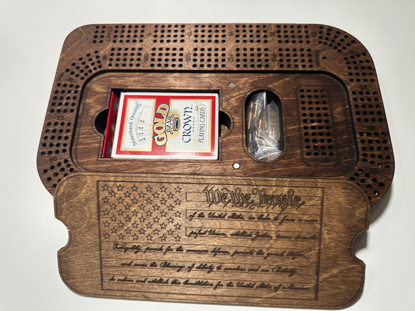 09 - Handmade Wooden Cribbage Board
