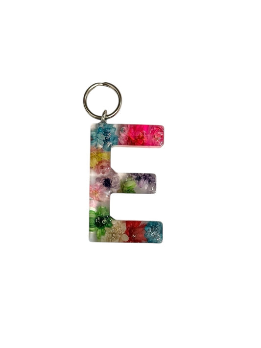 017 - Resin Letter "E" Charms for Keychains