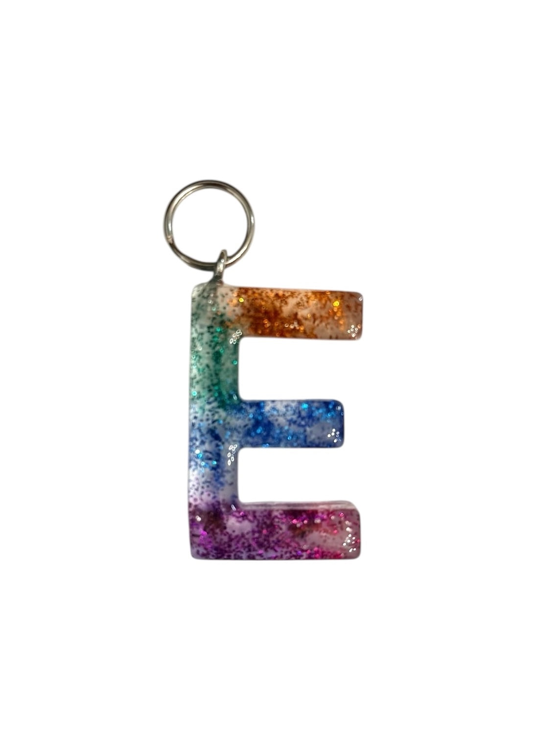 017 - Resin Letter "E" Charms for Keychains