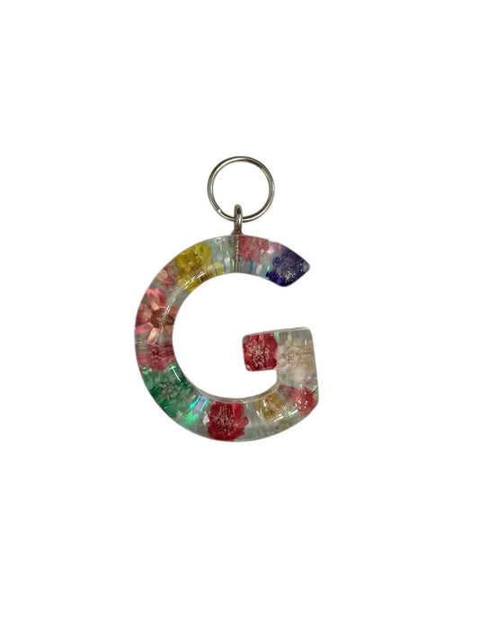 017 - Resin Letter "G" Charms for Keychains