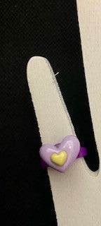 042 - Kids Purple Heart Ring