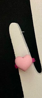 042 - Kids Pink Heart Ring