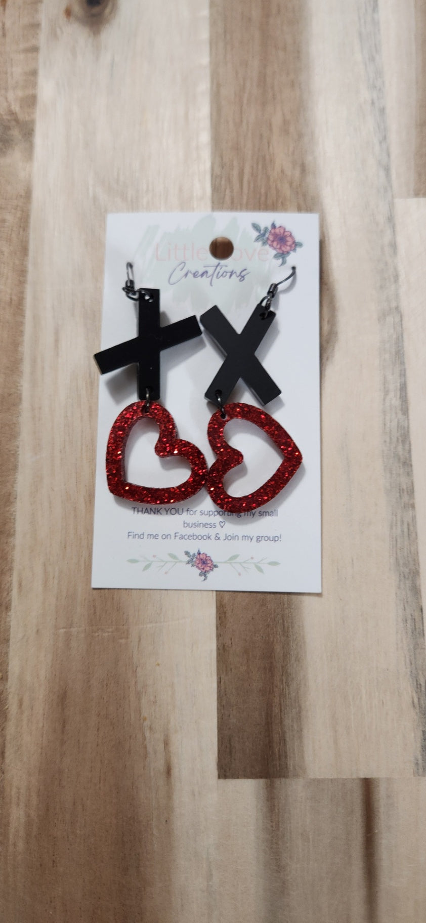 011 - Acrylic X♡ Dangle Earrings