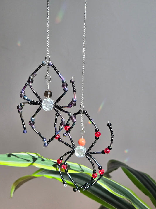 052 - Red Carnelian Mini Spider Suncatcher