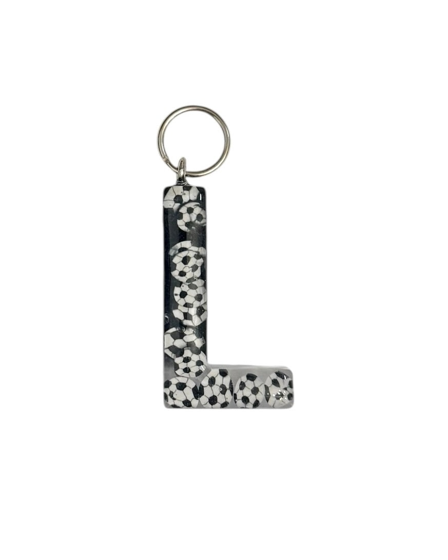 017 - Resin Letter "L" Charms for Keychains