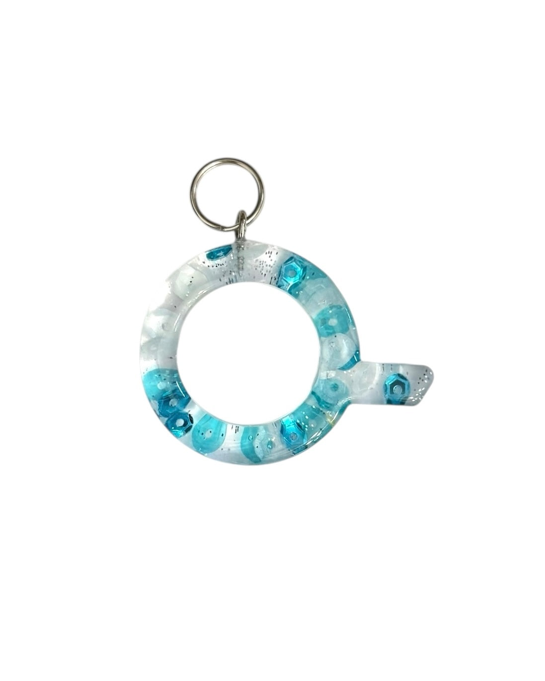 017 - Resin Letter "Q" Charms for Keychains