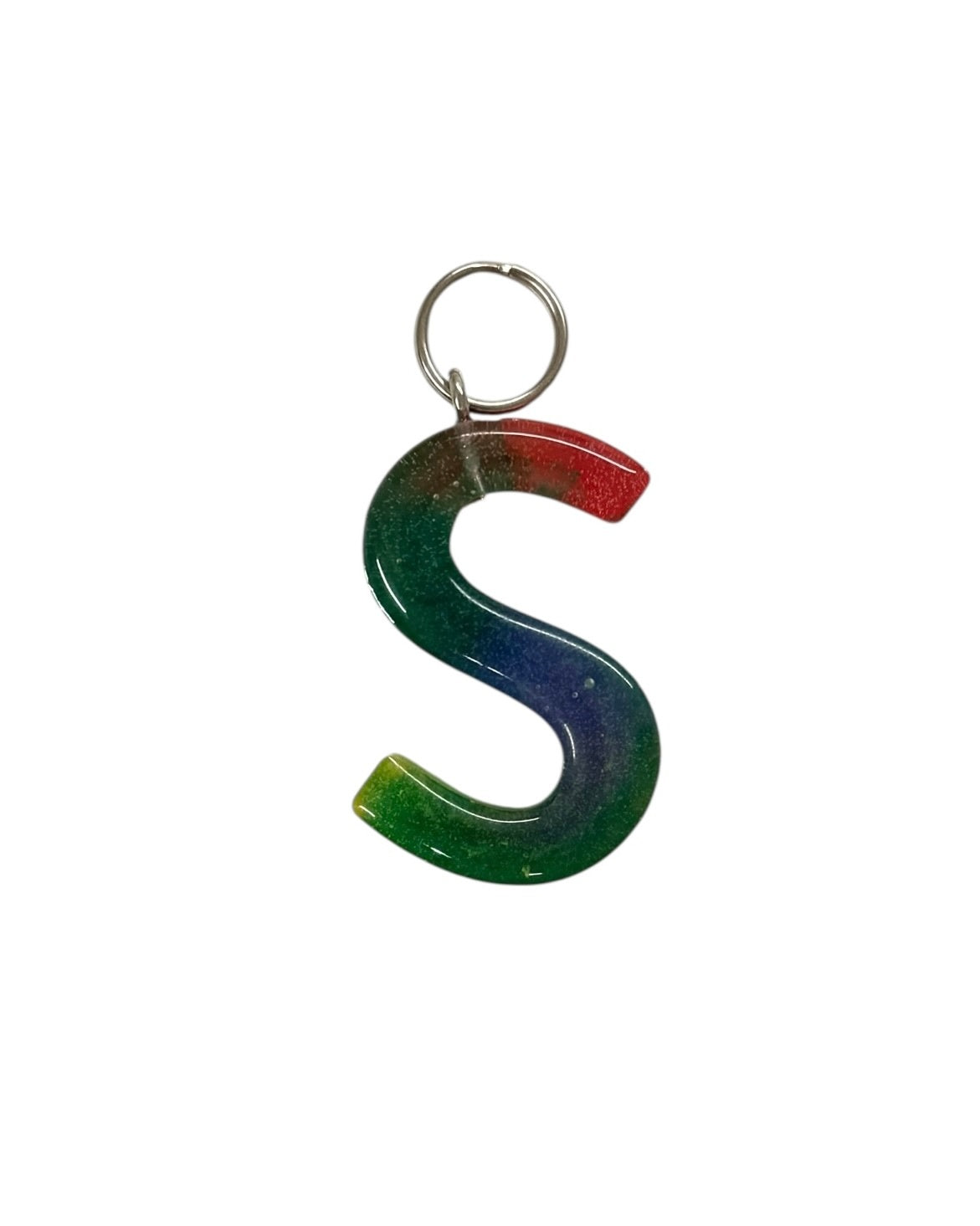 017 - Resin Letter "S" Charms for Keychains