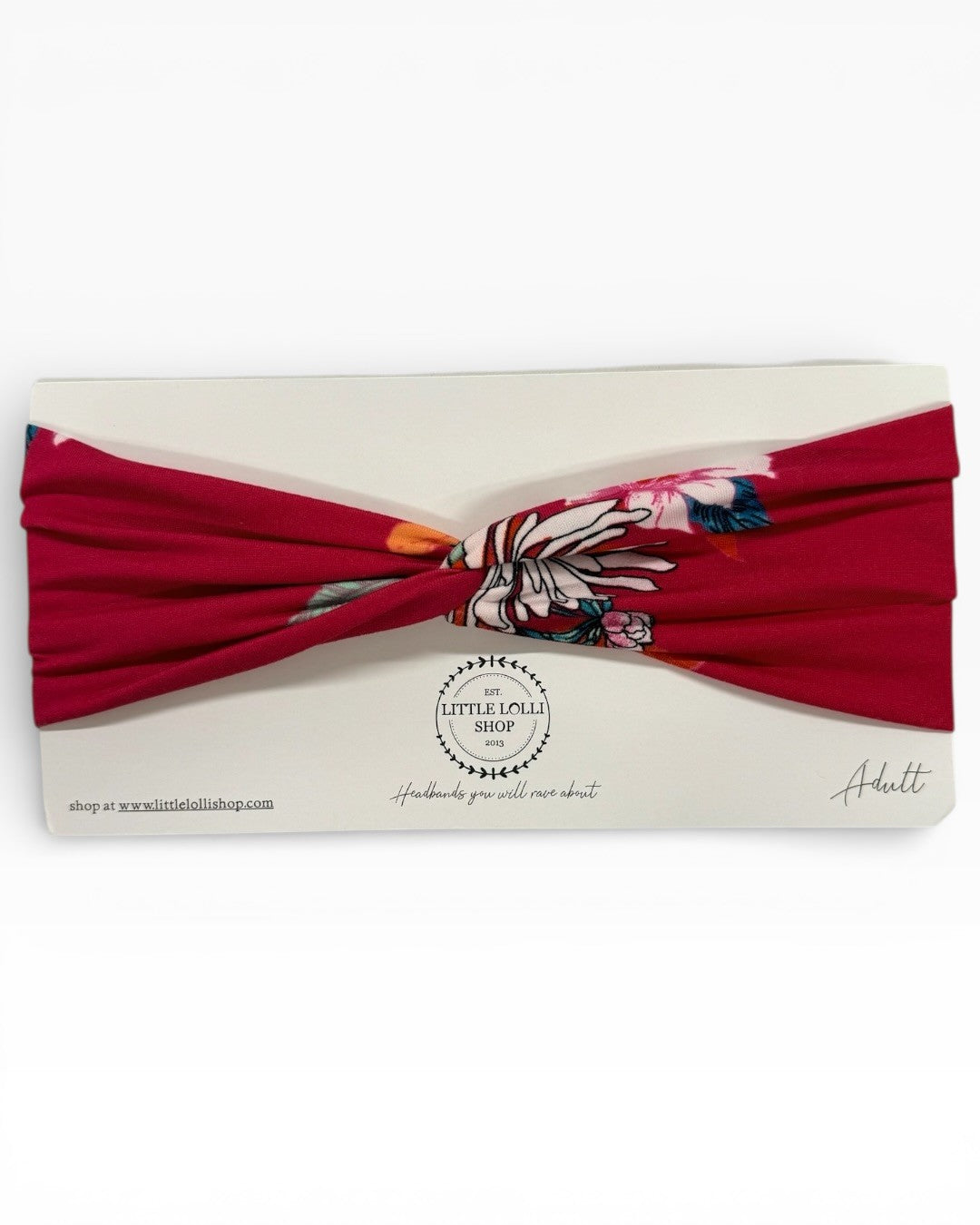 035 - Fuchsia Floral Headband