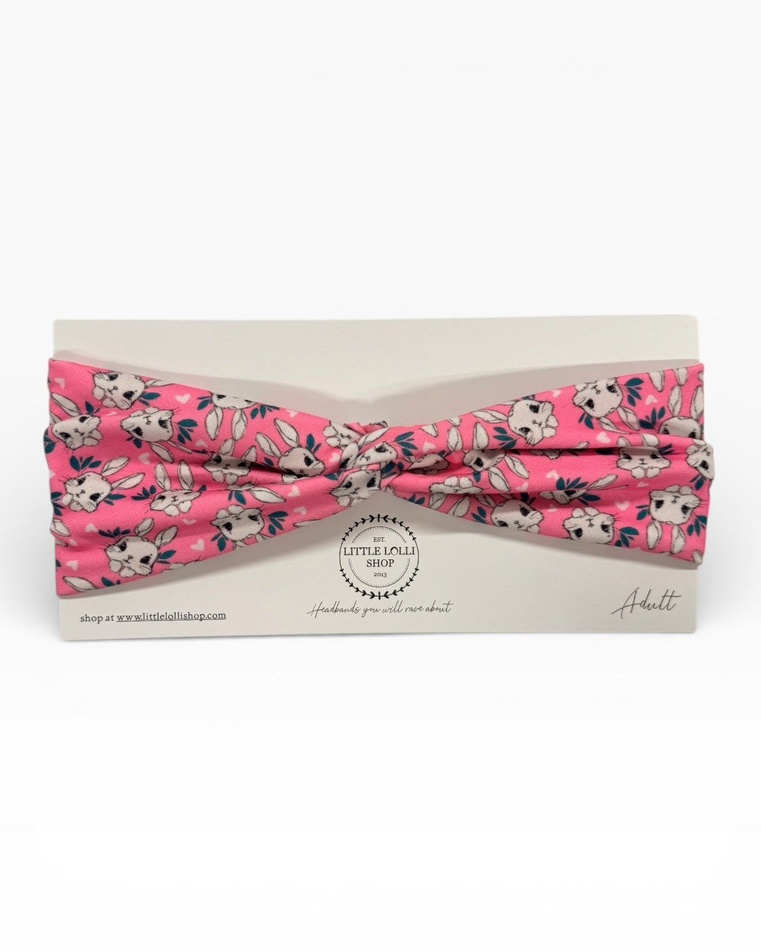 035 - Easter Bunny Pink Headband