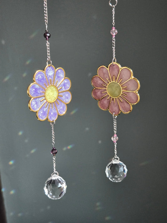 052 - Pink Flower Sun Catcher