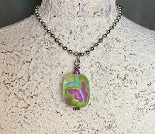 042 - Kids Green Butterfly Necklace