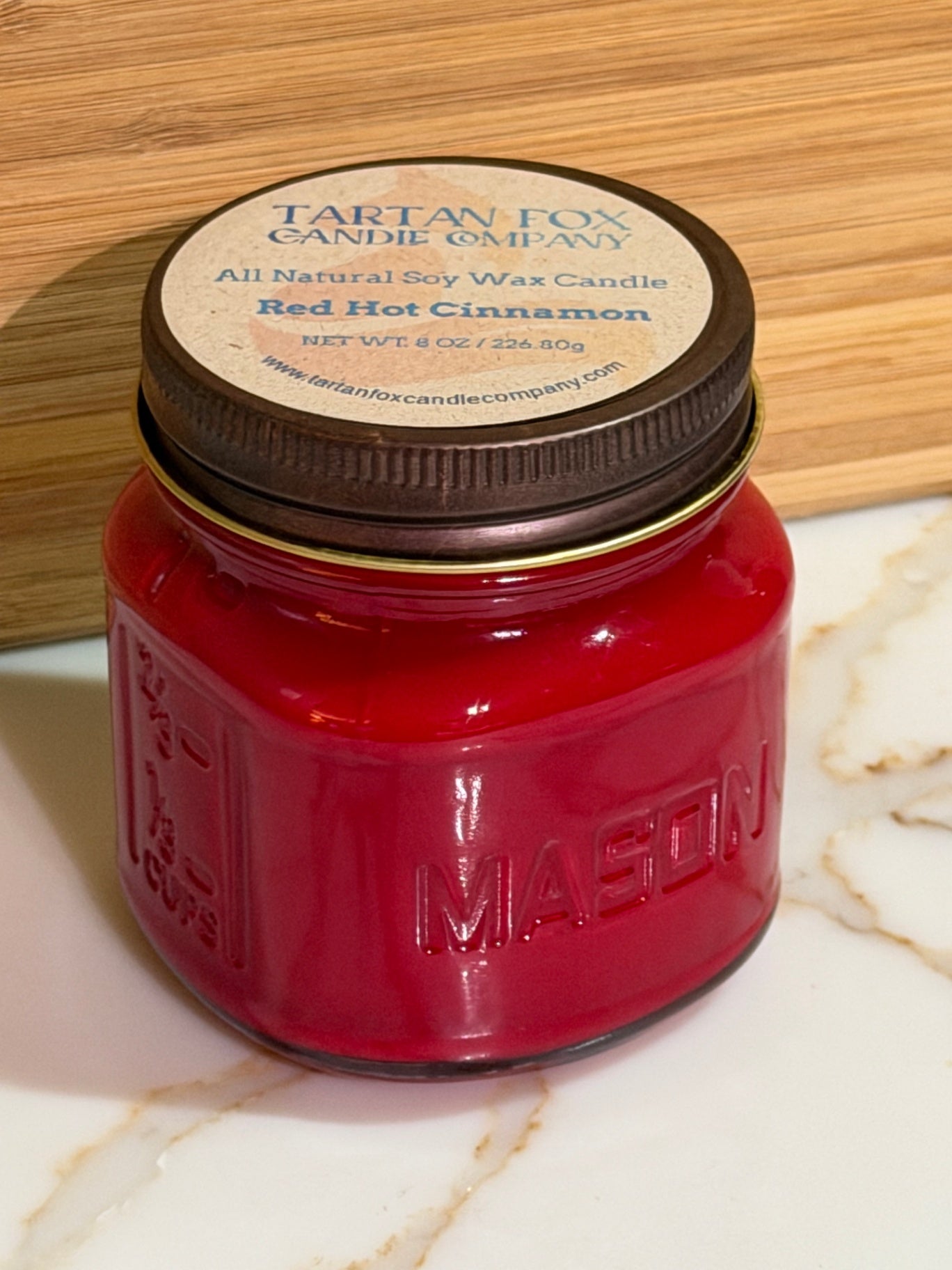 050 - Red Hot Cinnamon 8oz Soy Wax Candle