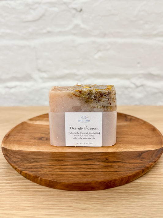 065 - Orange Blossom with Calendula Coconut Oil Bar Soap with Essential Oils