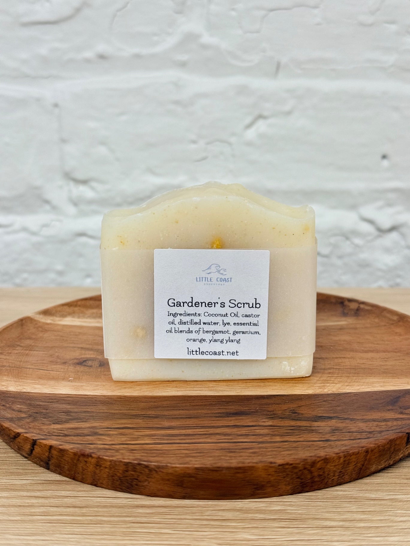 065 - Gardener's Scrub Coconut Oil Bar Soap with Essential Oils