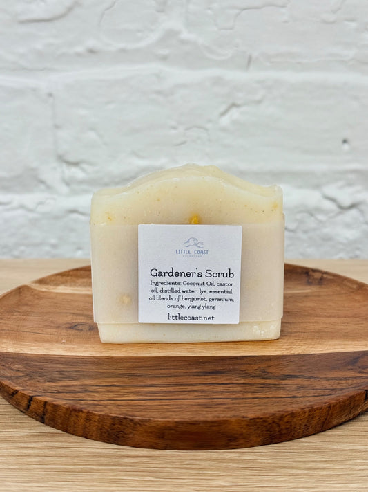 065 - Gardener's Scrub Coconut Oil Bar Soap with Essential Oils