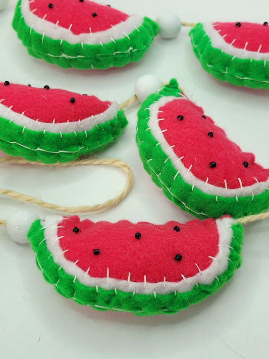 047 - Watermelon Hand Stitched Felt Garland