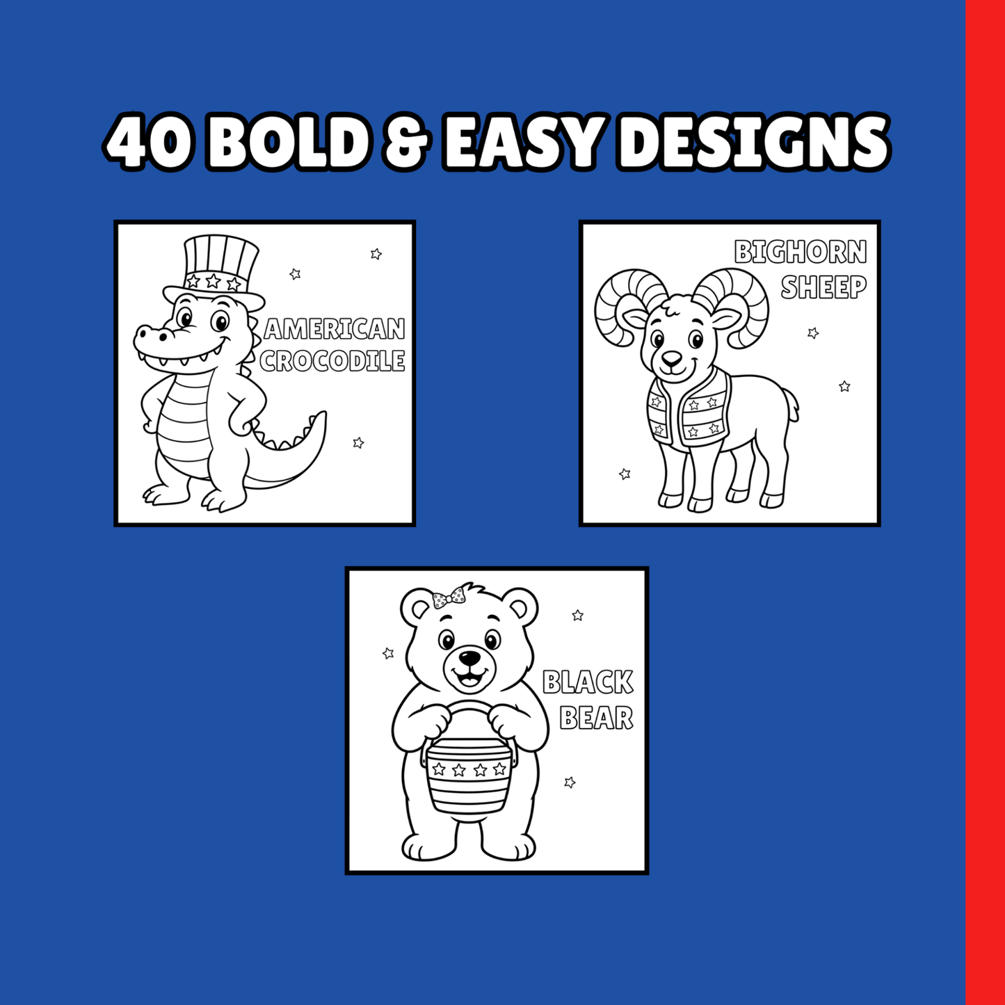 066 - Patriotic Pals from the National Parks Coloring Book