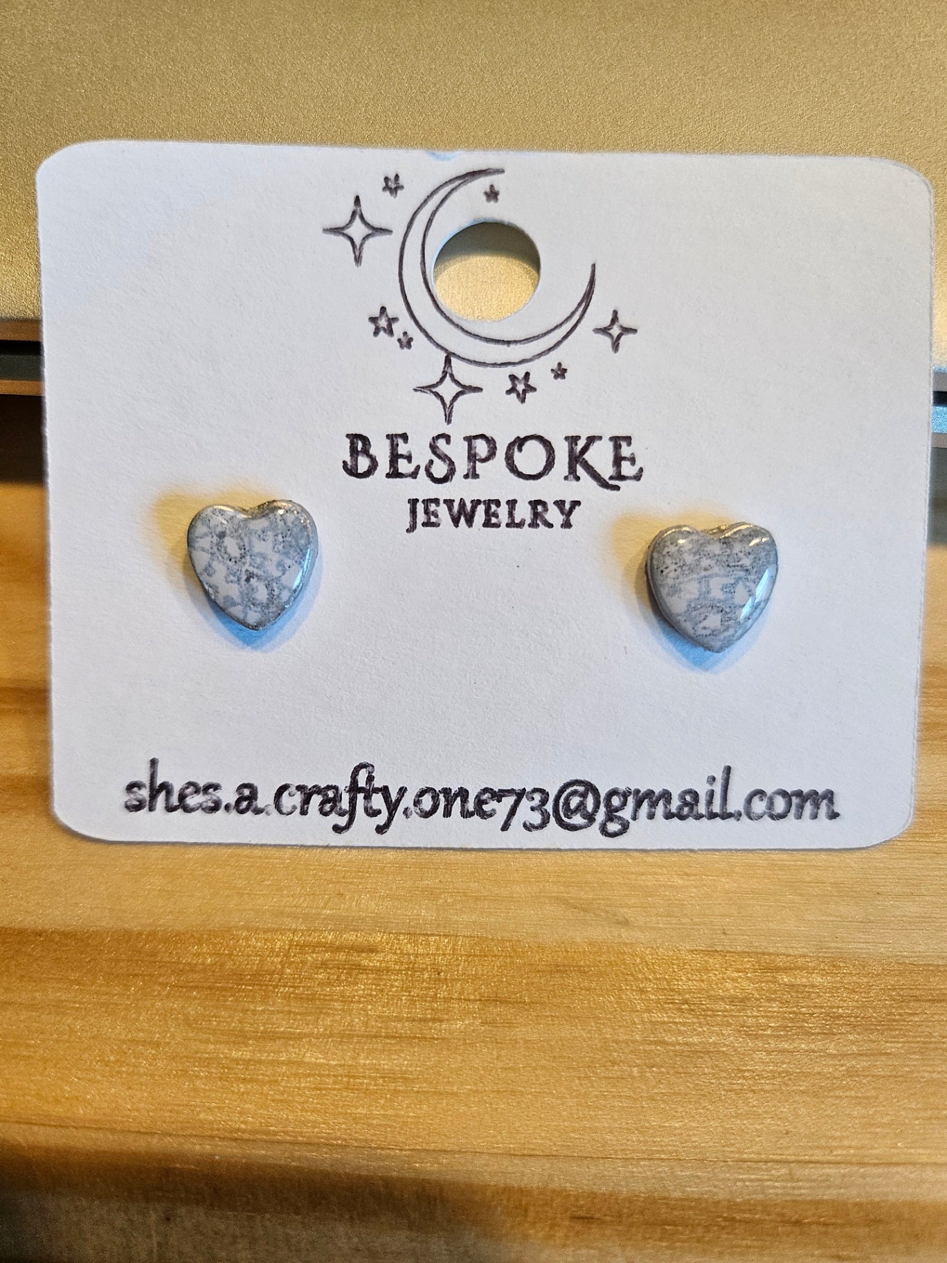 025 - Pretty Patterned Heart Stud Earrings