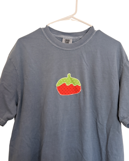 063 - Tomato Patchwork T-Shirt | Large