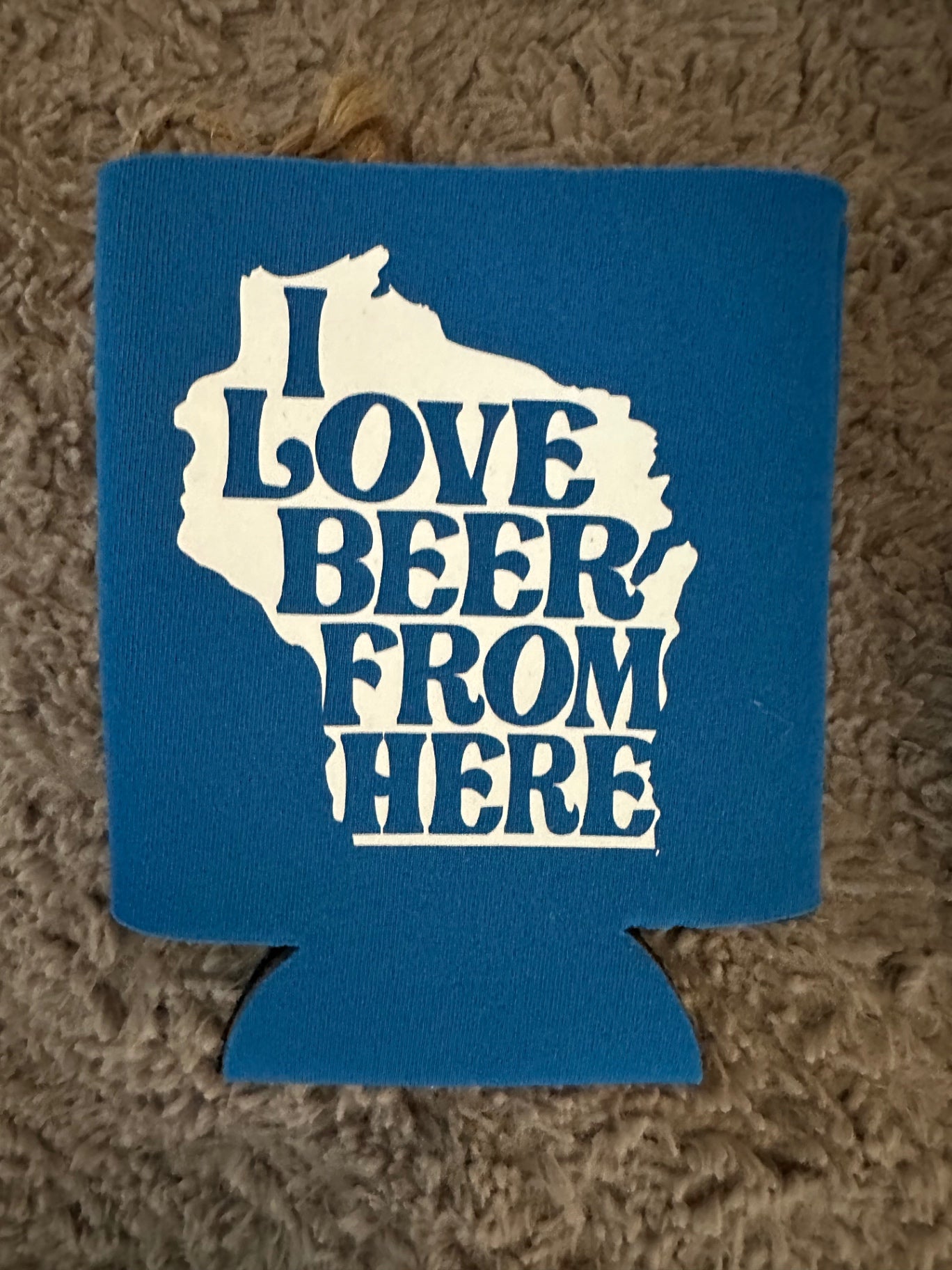 059 - Wisconsin "I Love Beer from Here" Can Coozie