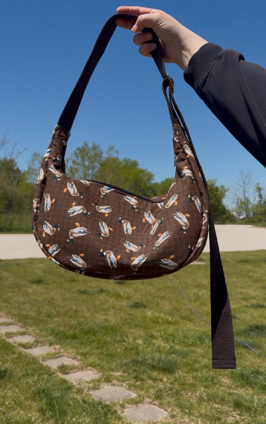 063 - Duck Print Crossbody Purse