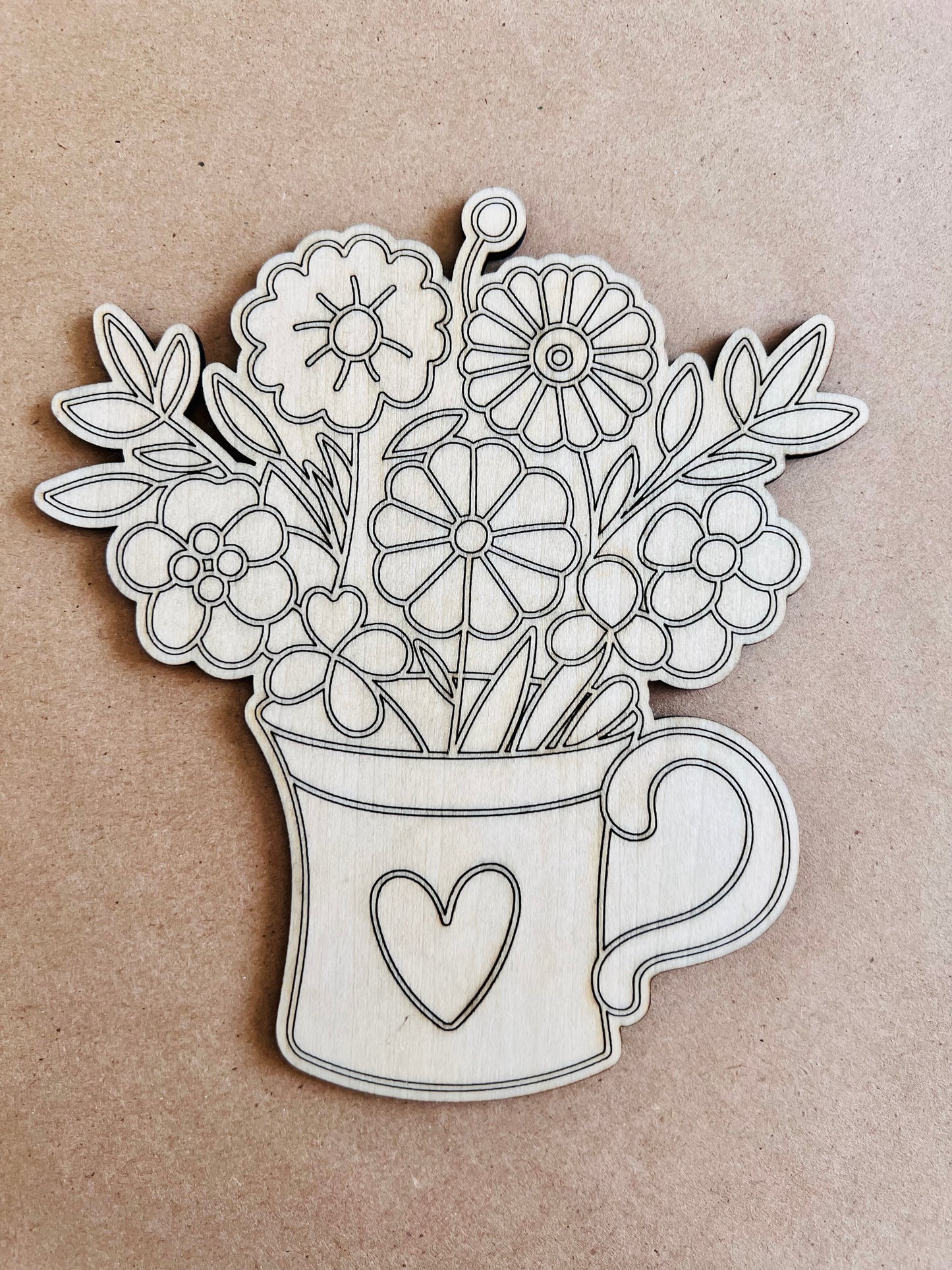 Laser Cut Engraved Wooden Spring Vibes Paint Kit | Craft Kits | Maxilyn House