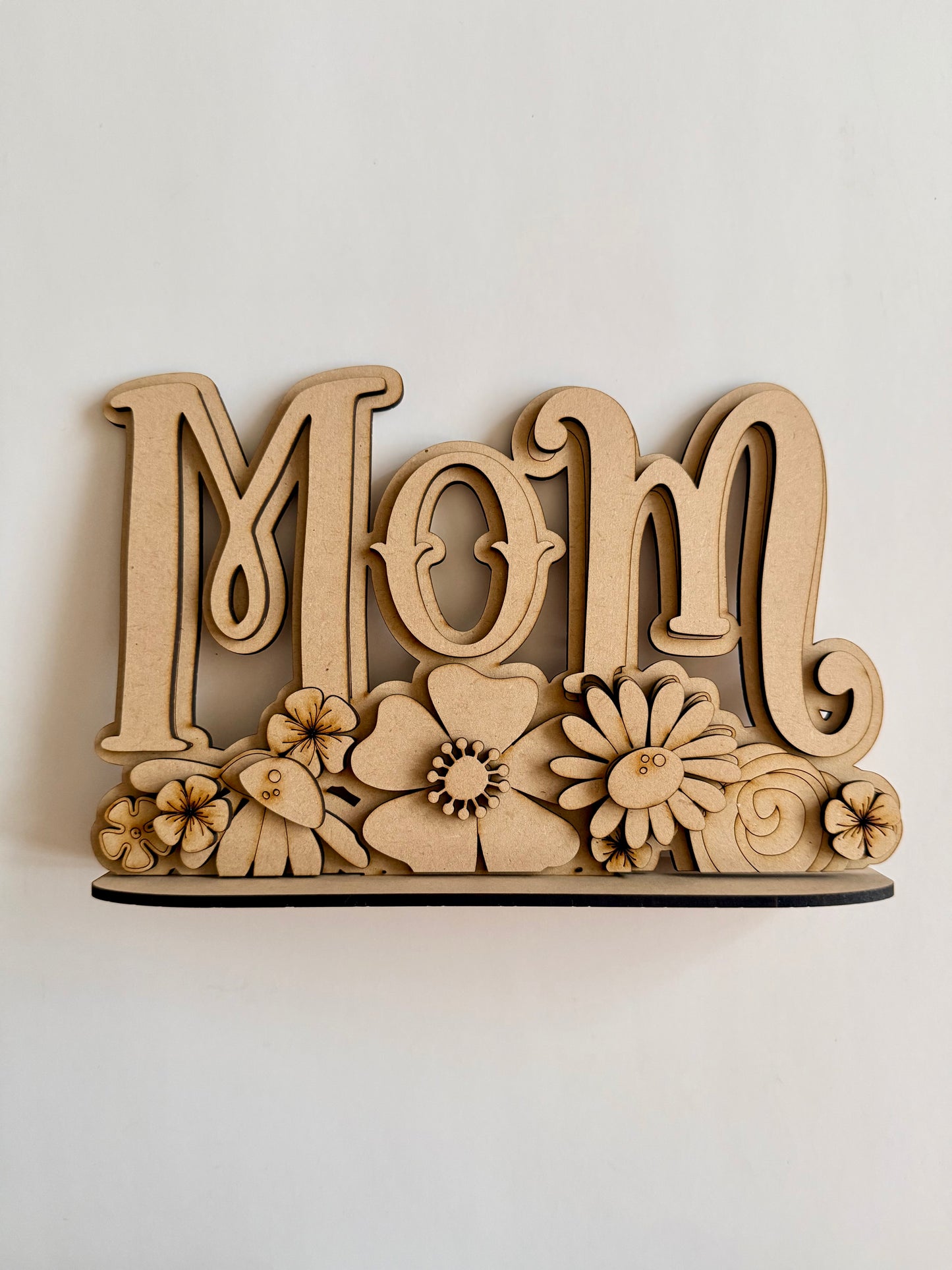 Mom Floral Shelf Sitter – Take & Make Paint Kit (Pre-Order)