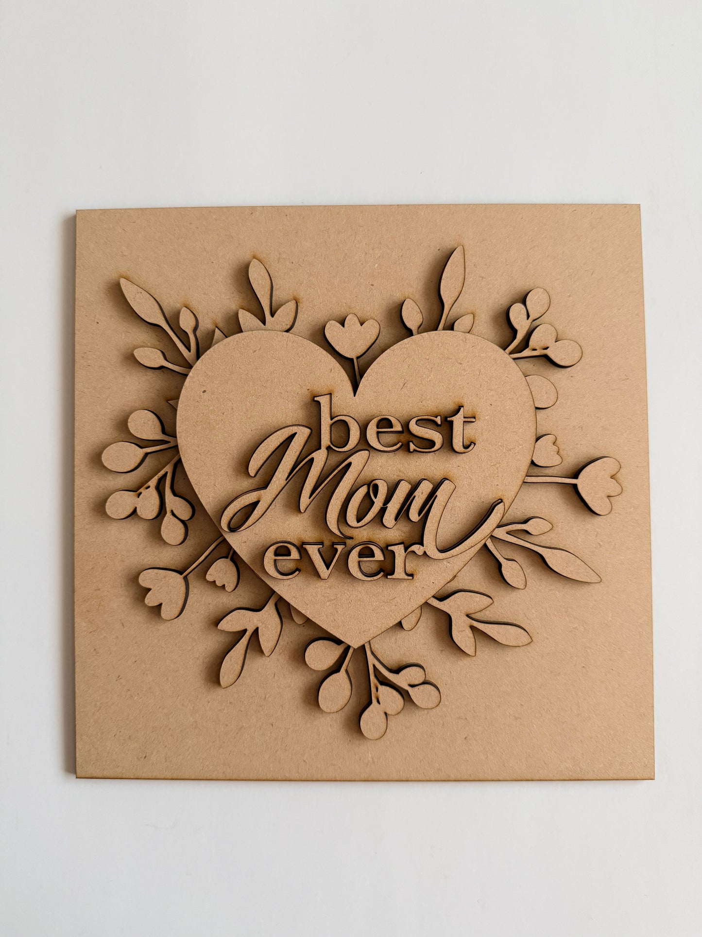 Best Mom Ever Heart Sign – Take & Make Paint Kit (Pre-Order)