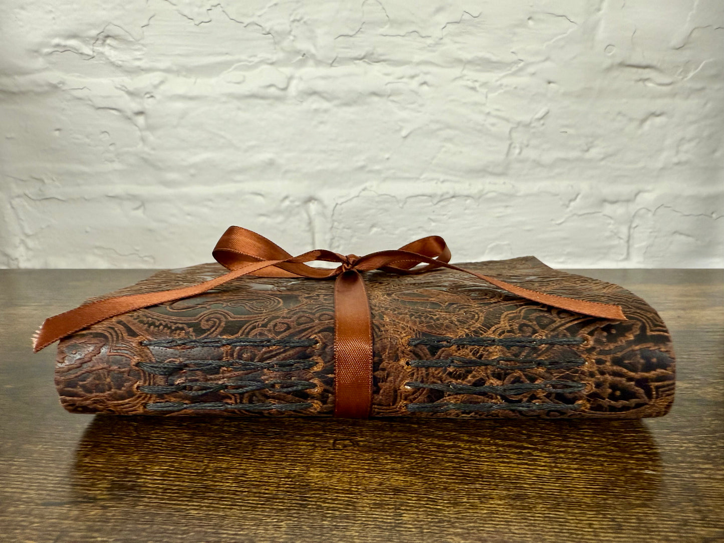 Embossed Cowhide Leather Journal