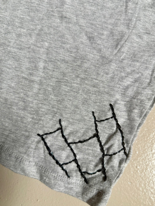 033 - Gray Embroidered Spider Tee 4T