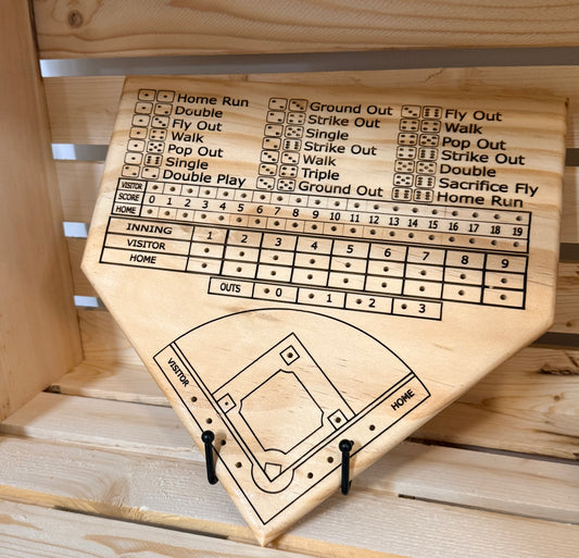 09 - Wooden Baseball Dice Game