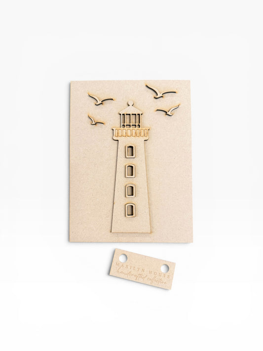 Layered Lighthouse Mini Sign Creative Kit