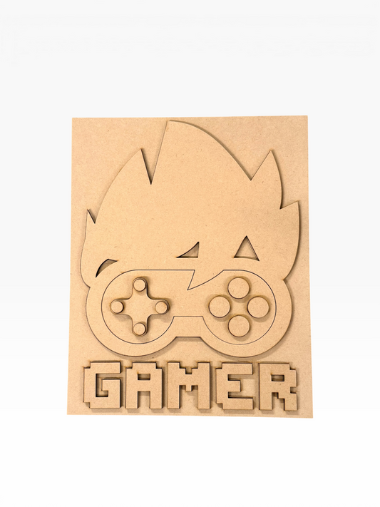 Layered Emo Gamer Sign Creative Kit