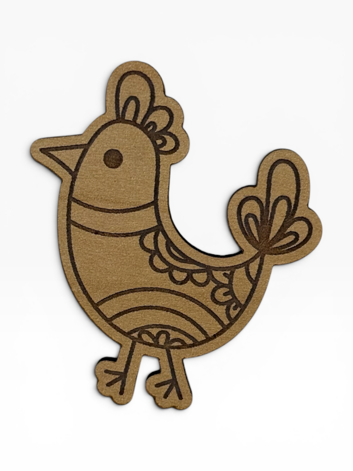 Nordic Birdie Boy Wooden Magnet