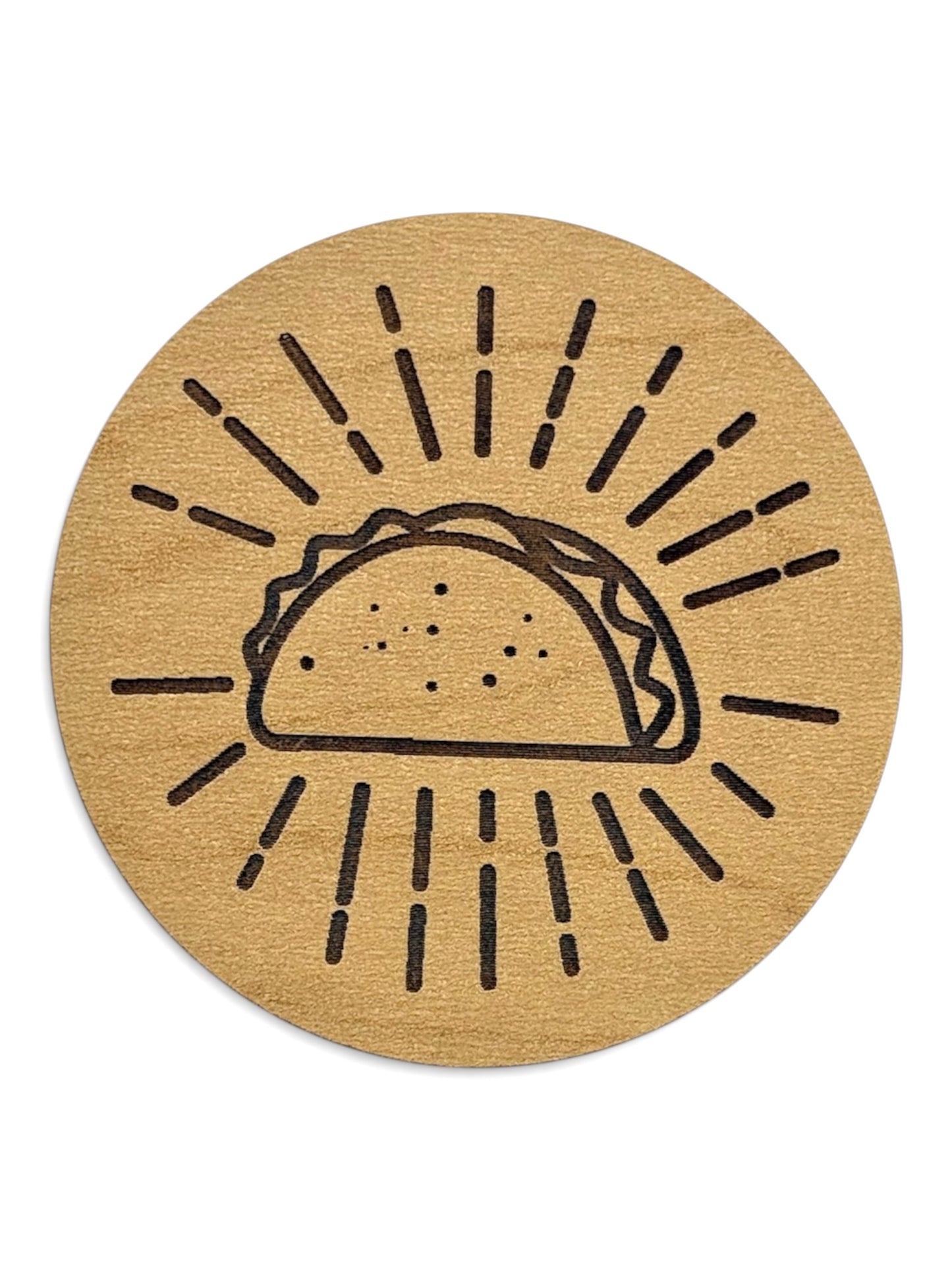 Taco Wooden Magnet