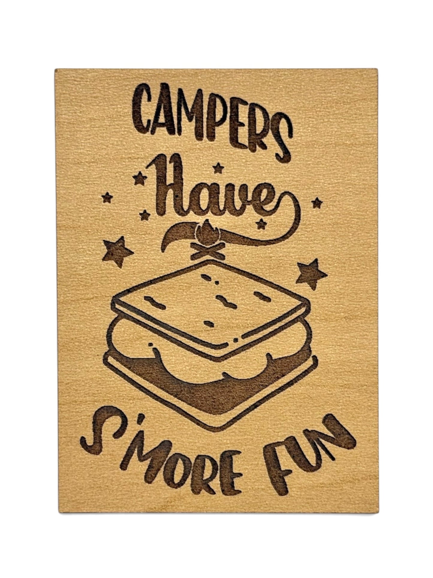 Camper Have S'more Fun Wooden Magnet