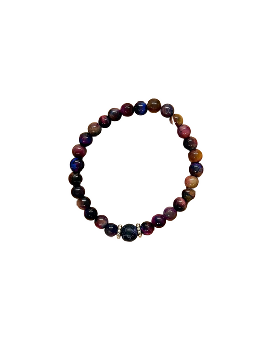 022 - Purple Beaded Bracelet