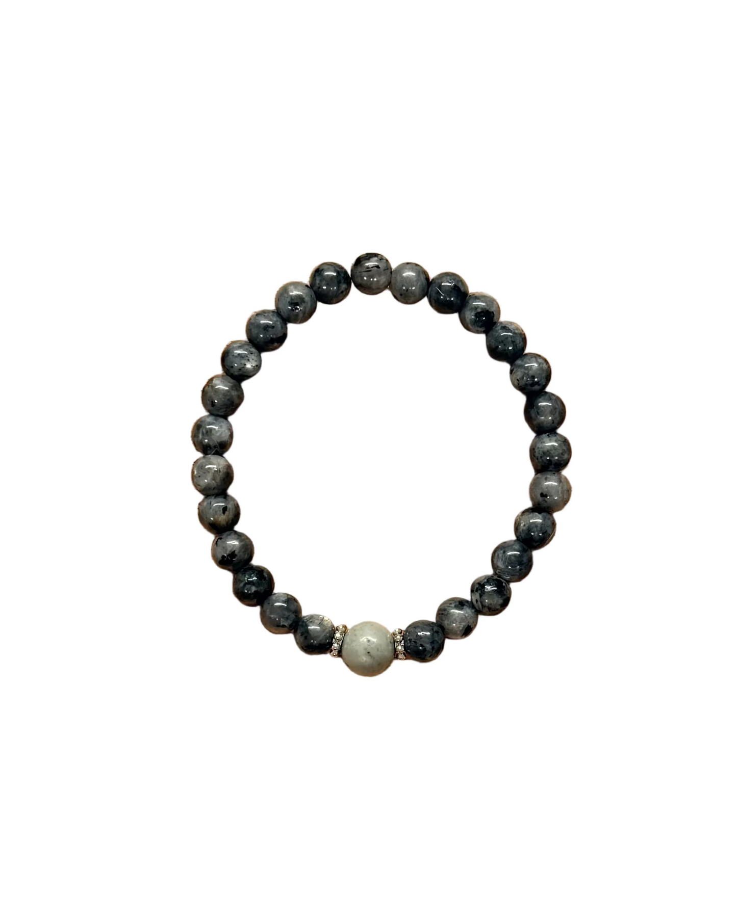022 - Gray Beaded Bracelet