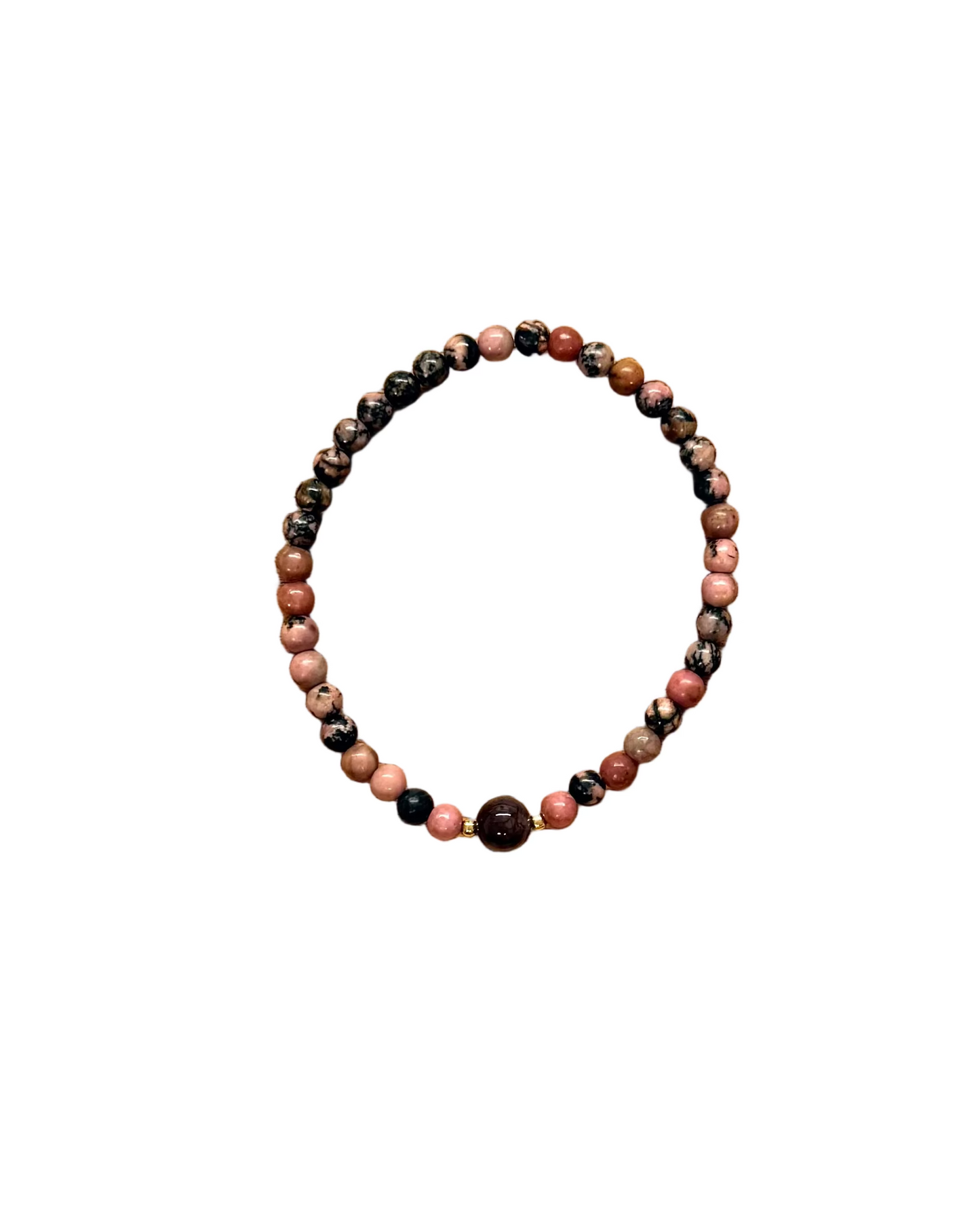 022 - Pink Mix Stone Bead Bracelet