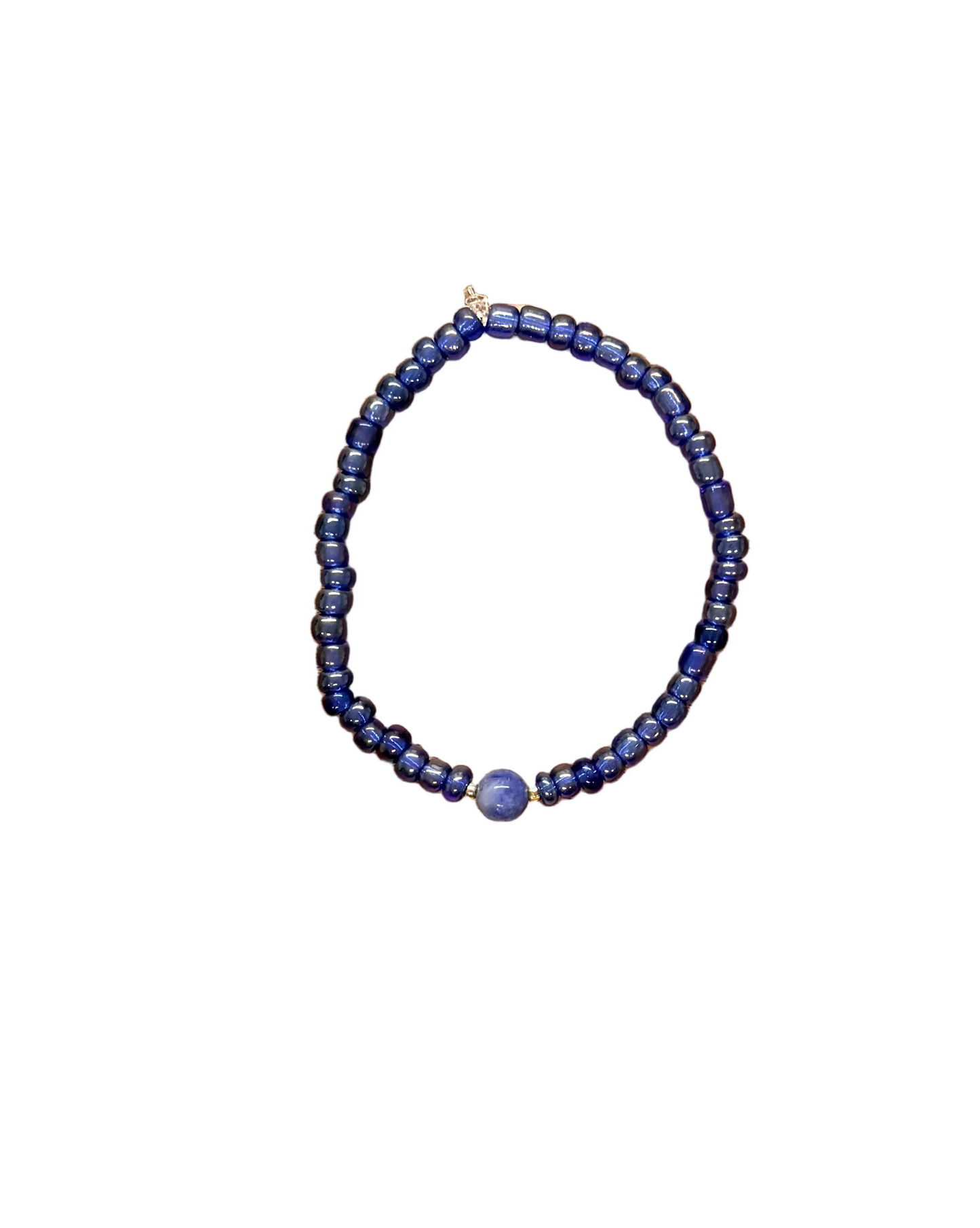 022 - Violet Seed Bead Bracelet