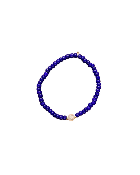022 - Purple Seed Bead Bracelet
