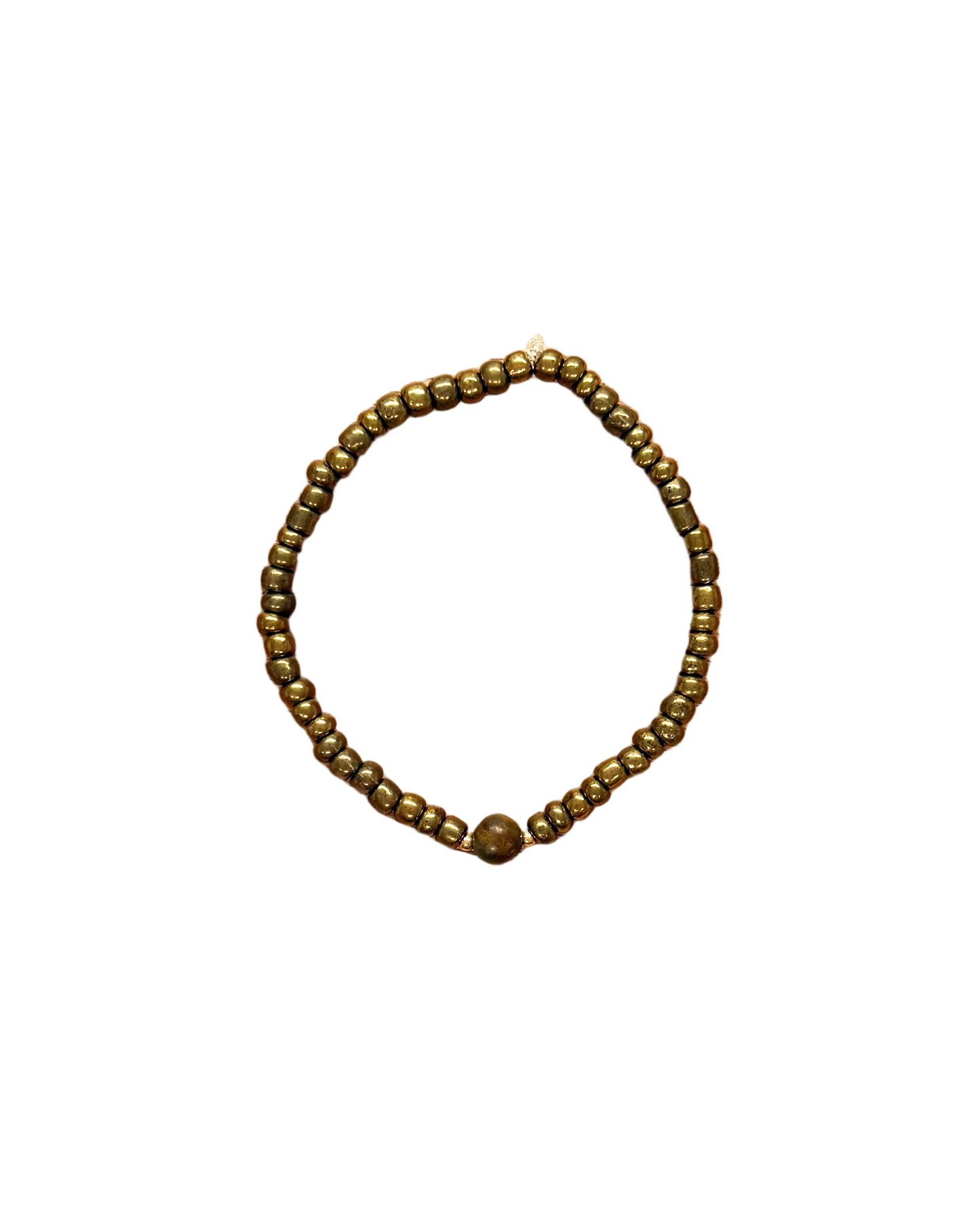 022 - Bronze Seed Bead Bracelet