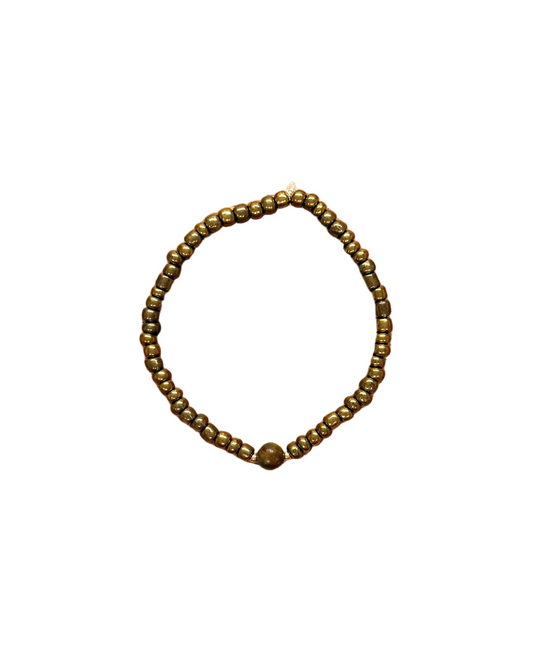 022 - Bronze Seed Bead Bracelet