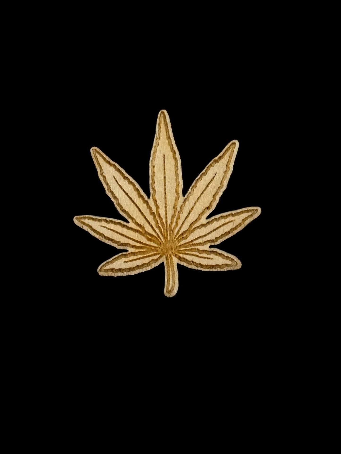 Pot Plant Wood Magnet