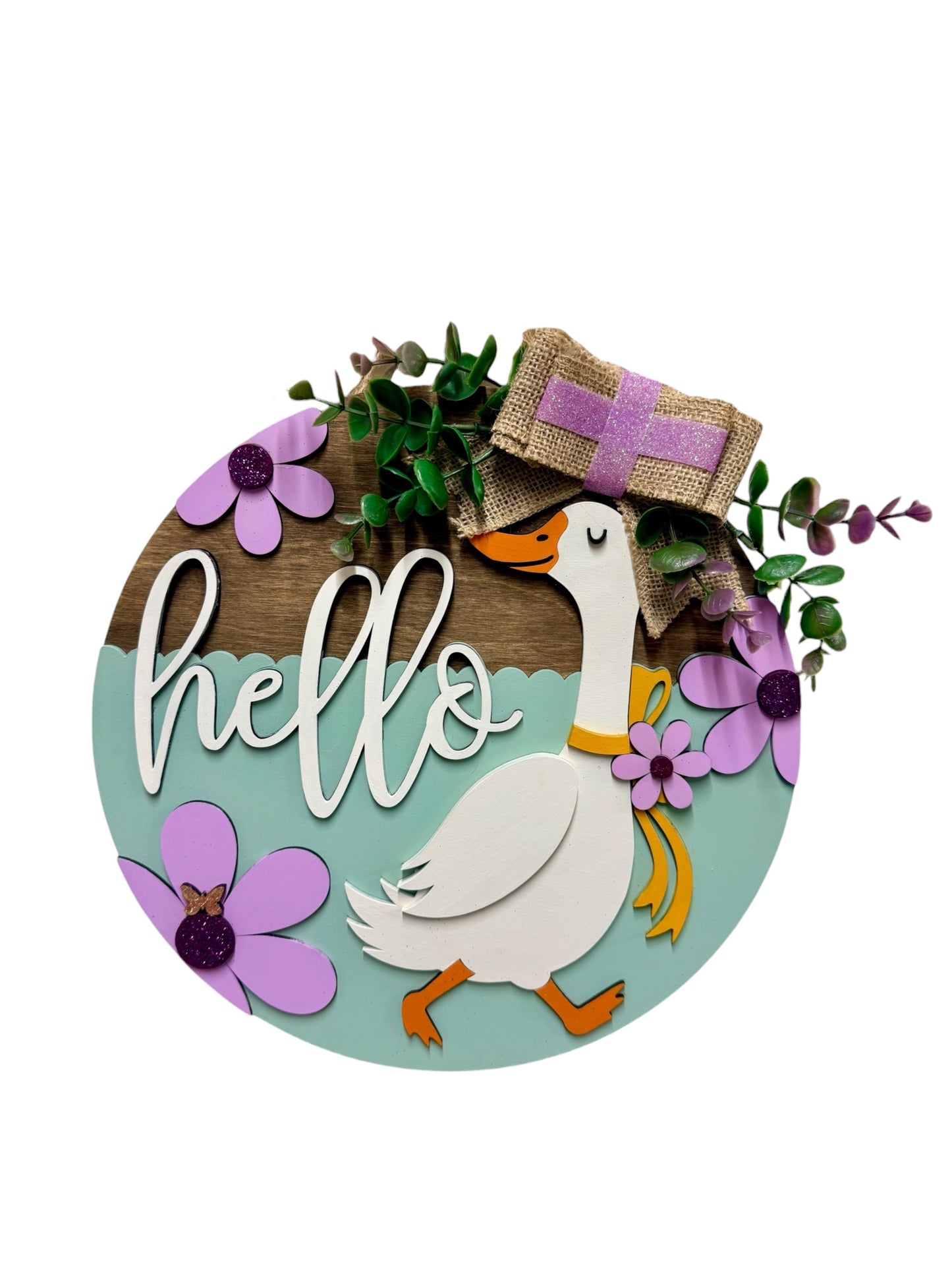 Hello Goose Welcome Round Sign | Creative Table Project