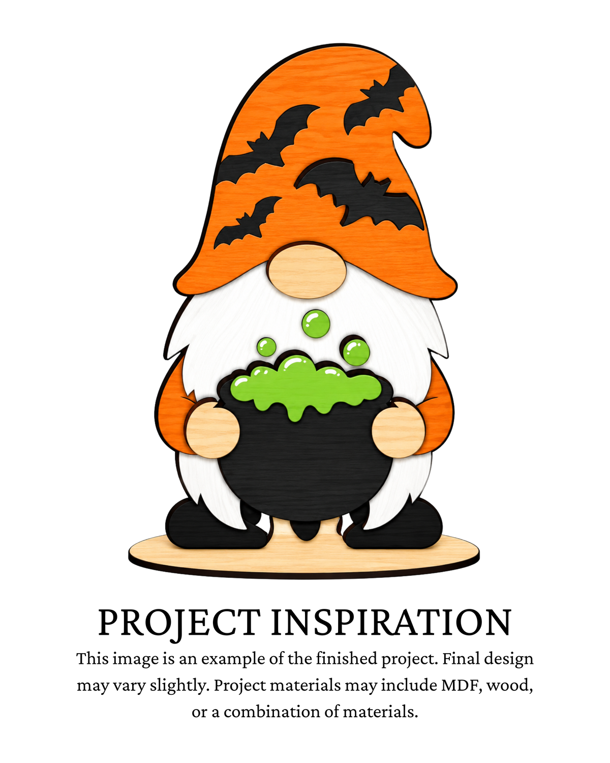 Cauldron Halloween Gnome DIY Shelf Sitter | Creative Table Project