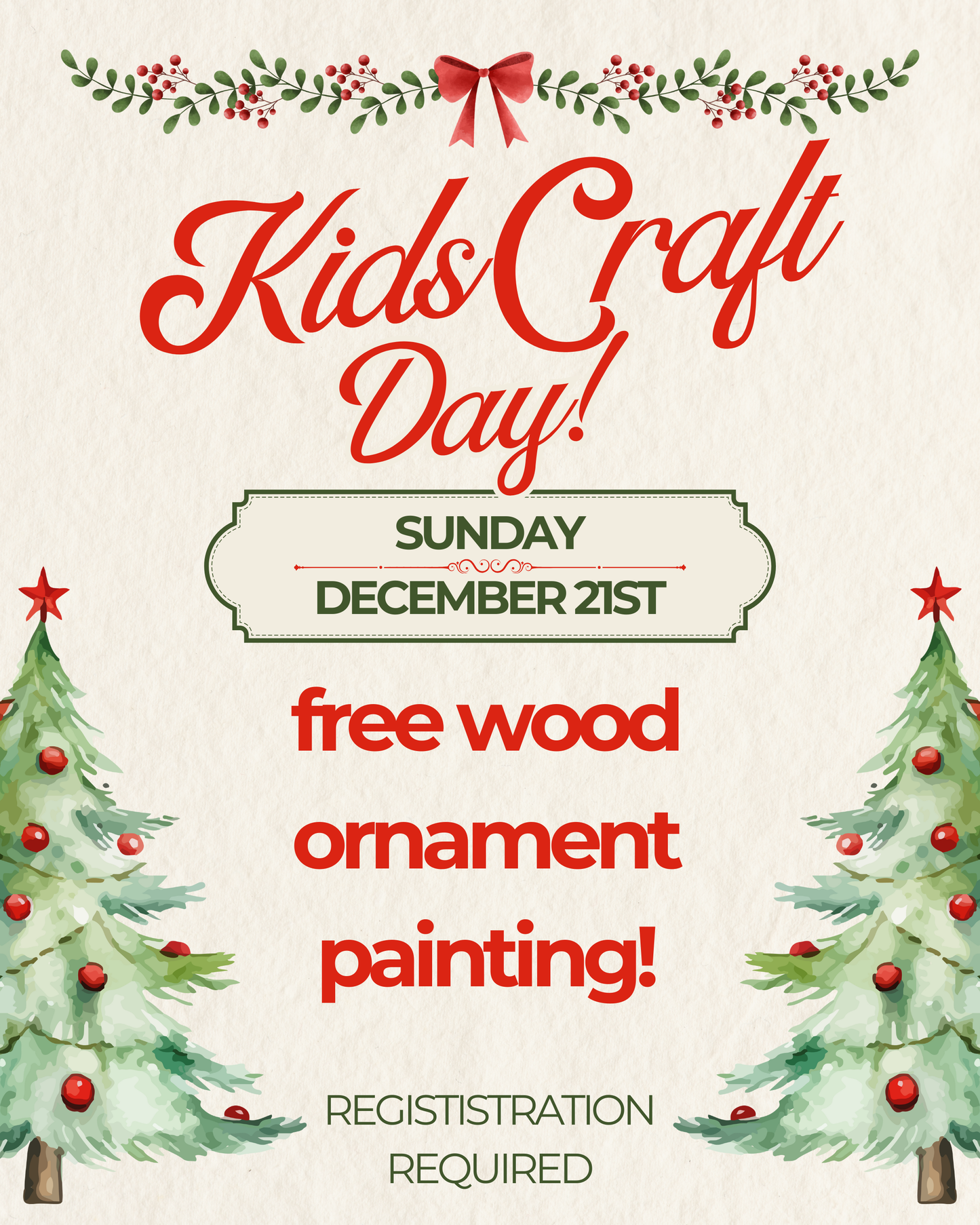 December 21st Kids-Craft Day: Ornament Painting (FREE!)