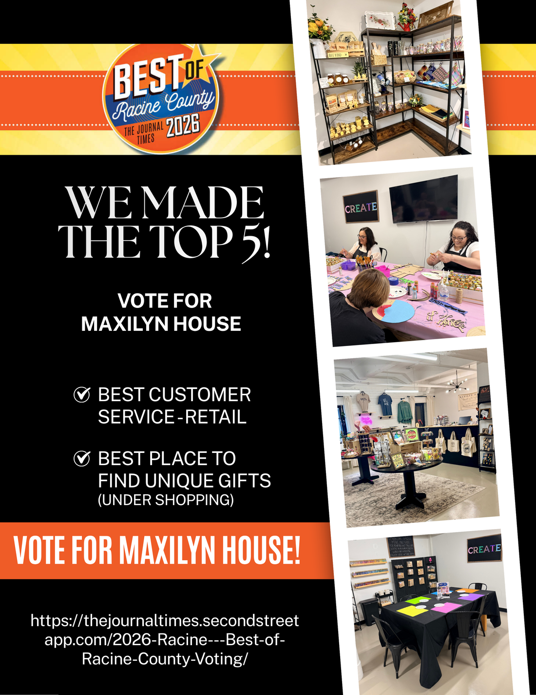 We Made the Top 5 in Best of Racine County 2026!