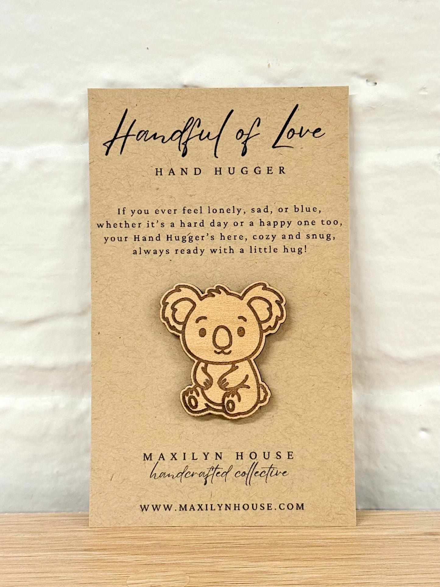 Koala Wooden Pocket Hug